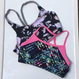 Pair of Zella Girls sport bras